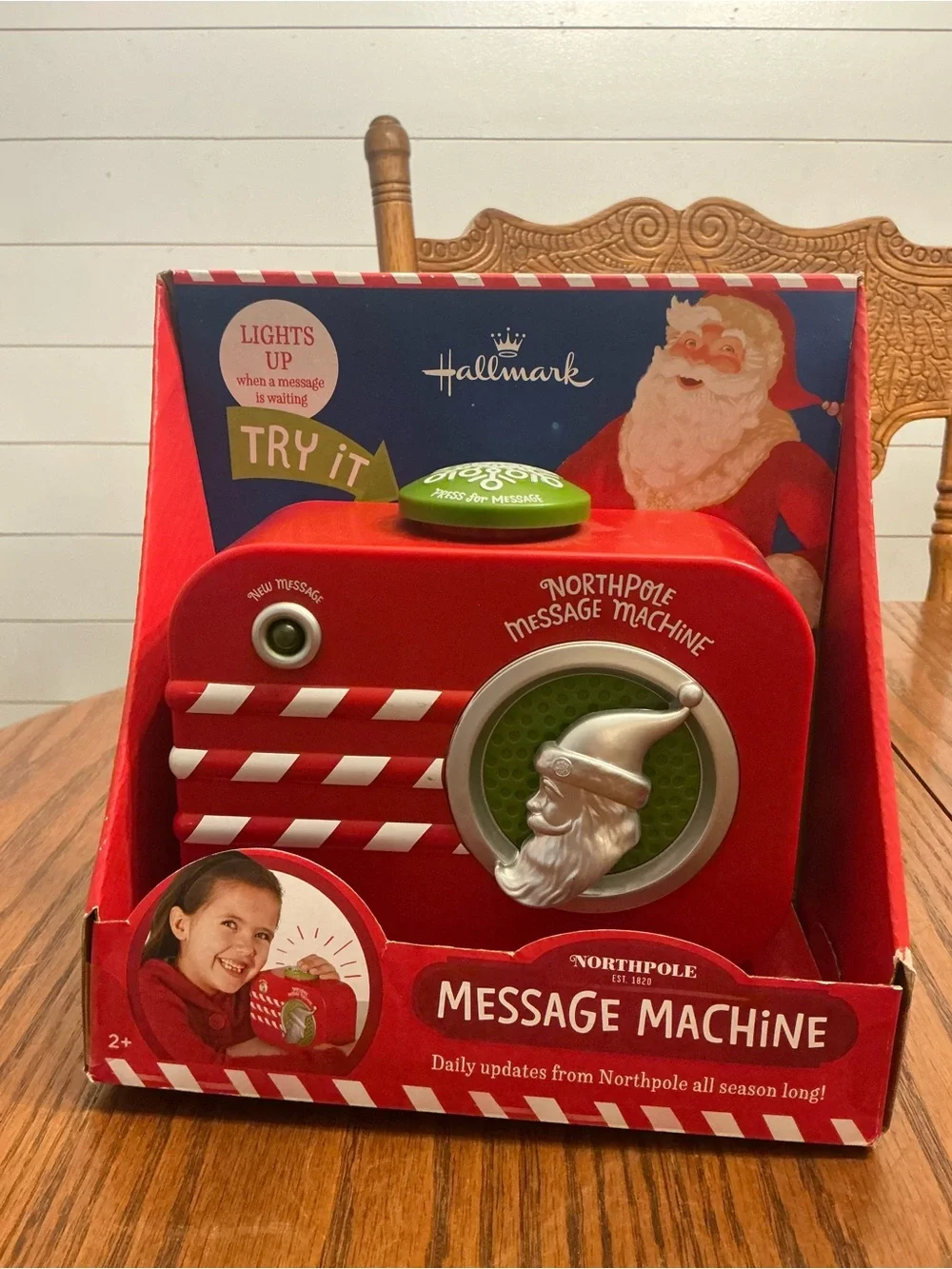 Hallmark Christmas Light Up Northpole Message Machine North Pole Santa New Boxed