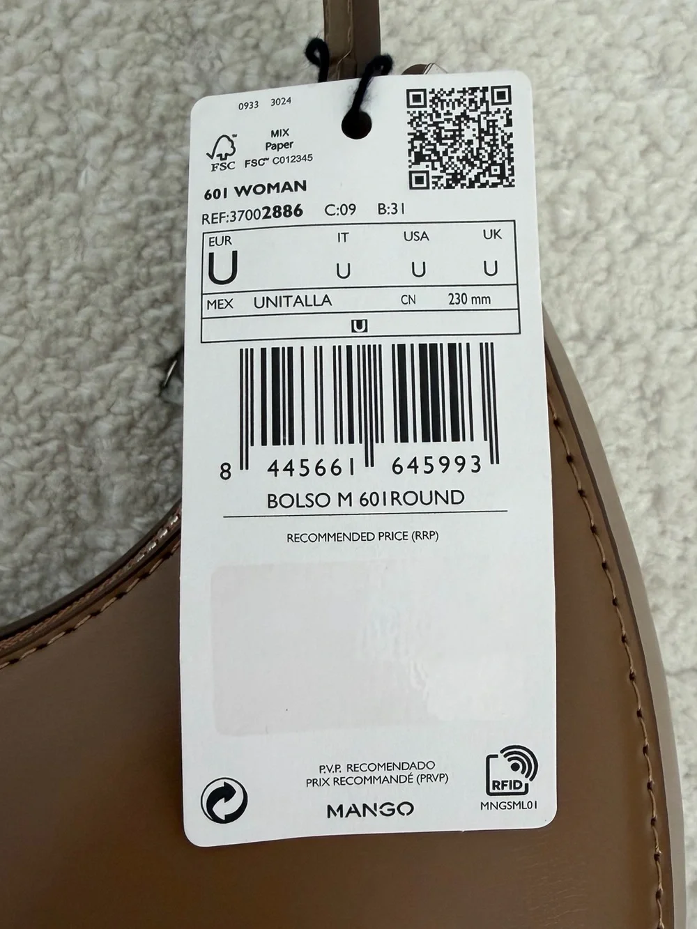 Mango short fastening