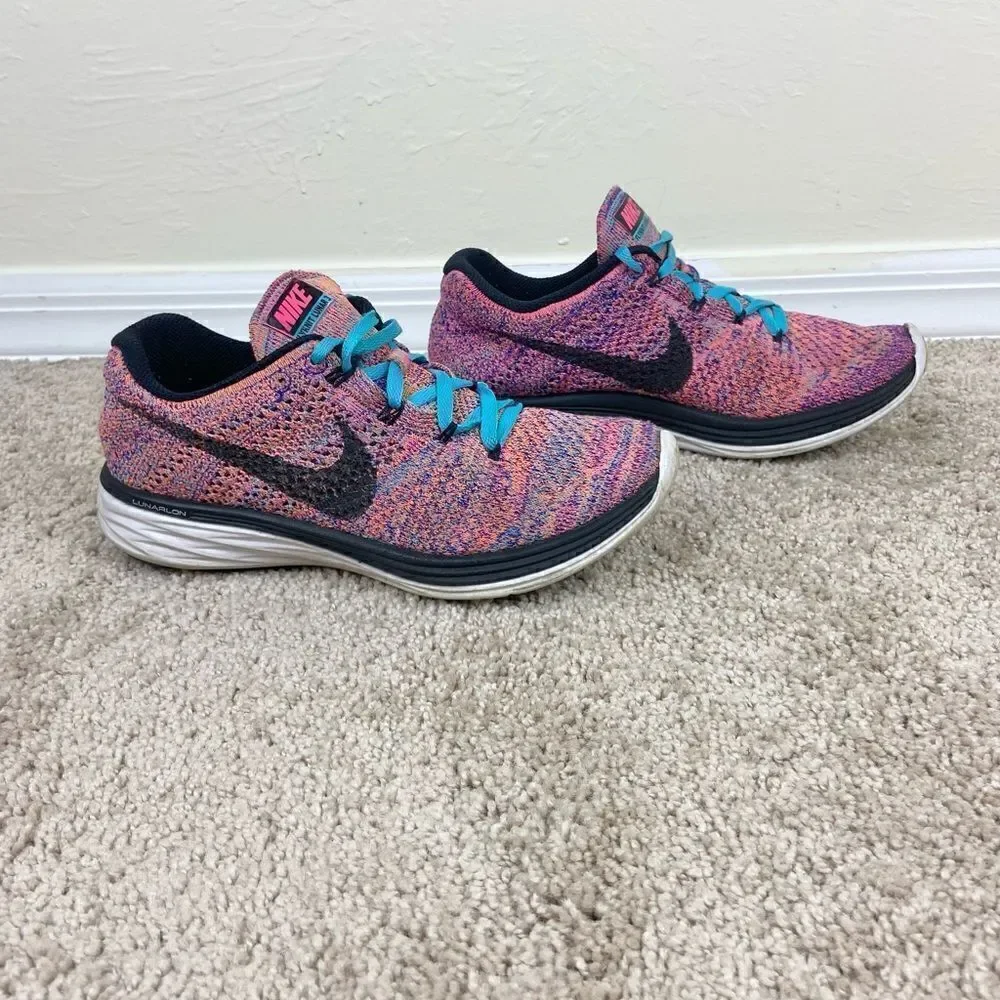 Nike Flyknit Lunar 3 Running Shoes - Multi Color