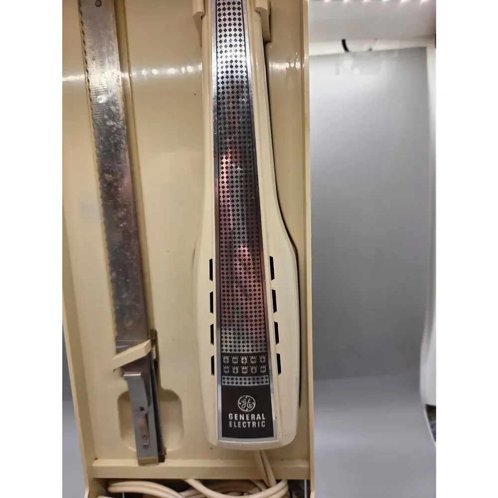 Vintage General Electric Slicing Knife with Holder Retro