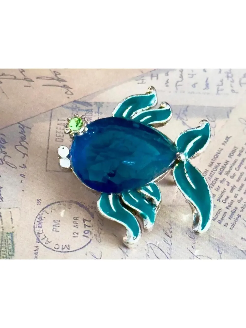 Vintage enamel fish