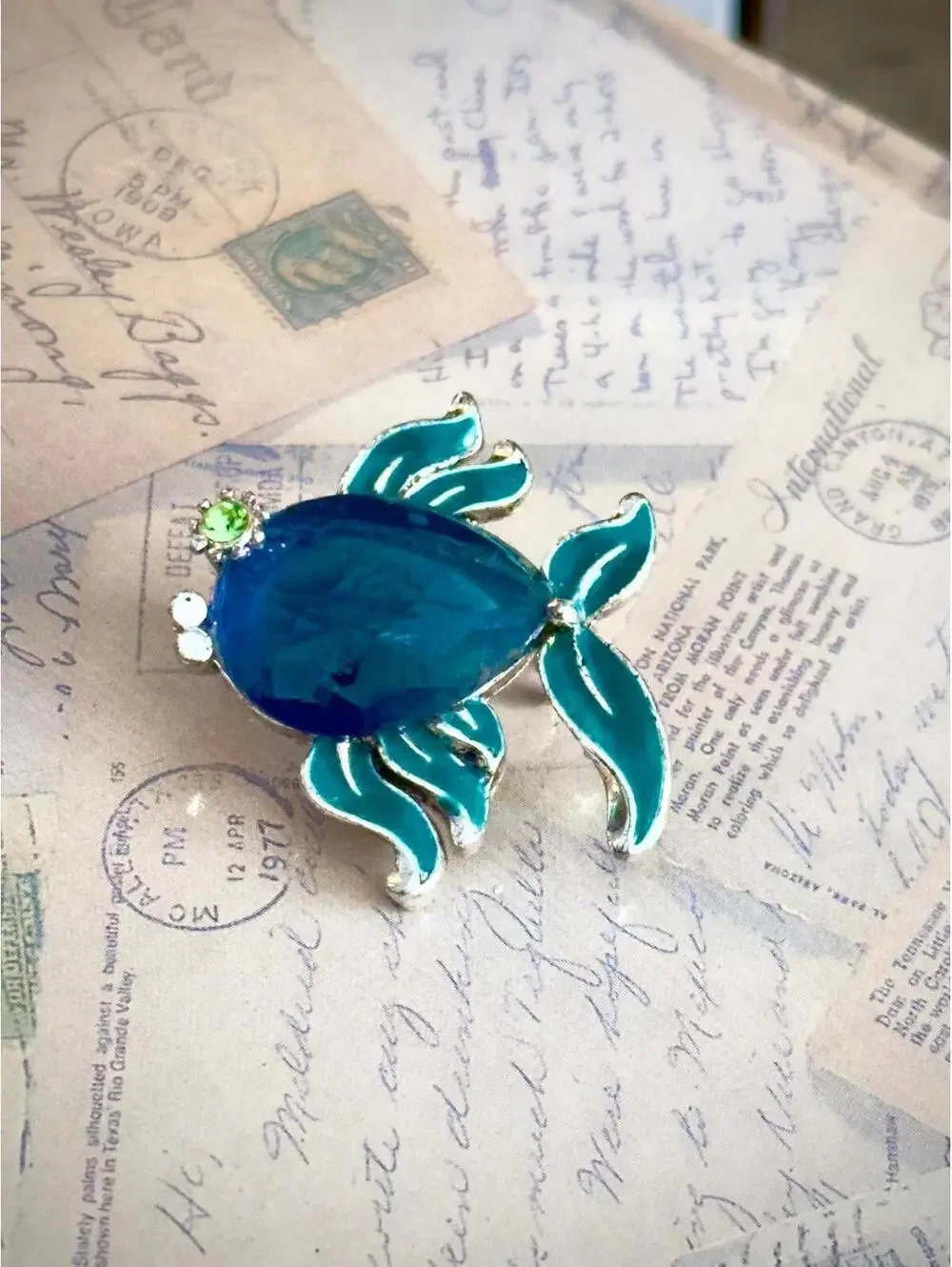 Vintage enamel fish