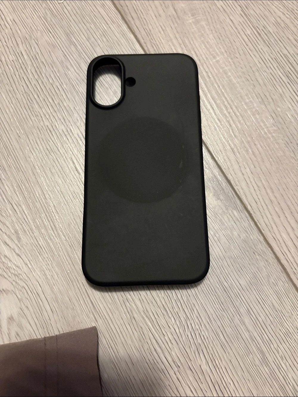 Black Silicone iPhone Case with MagSafe Compatibility