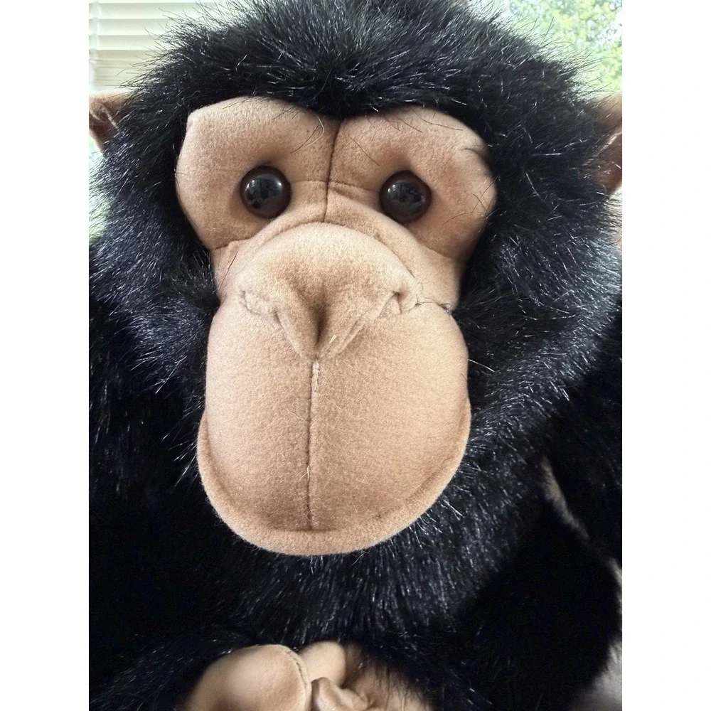 HANSA Chimpanzee Realistic Animal Stuffed Toy Sitting Mama Life Like Large Plush