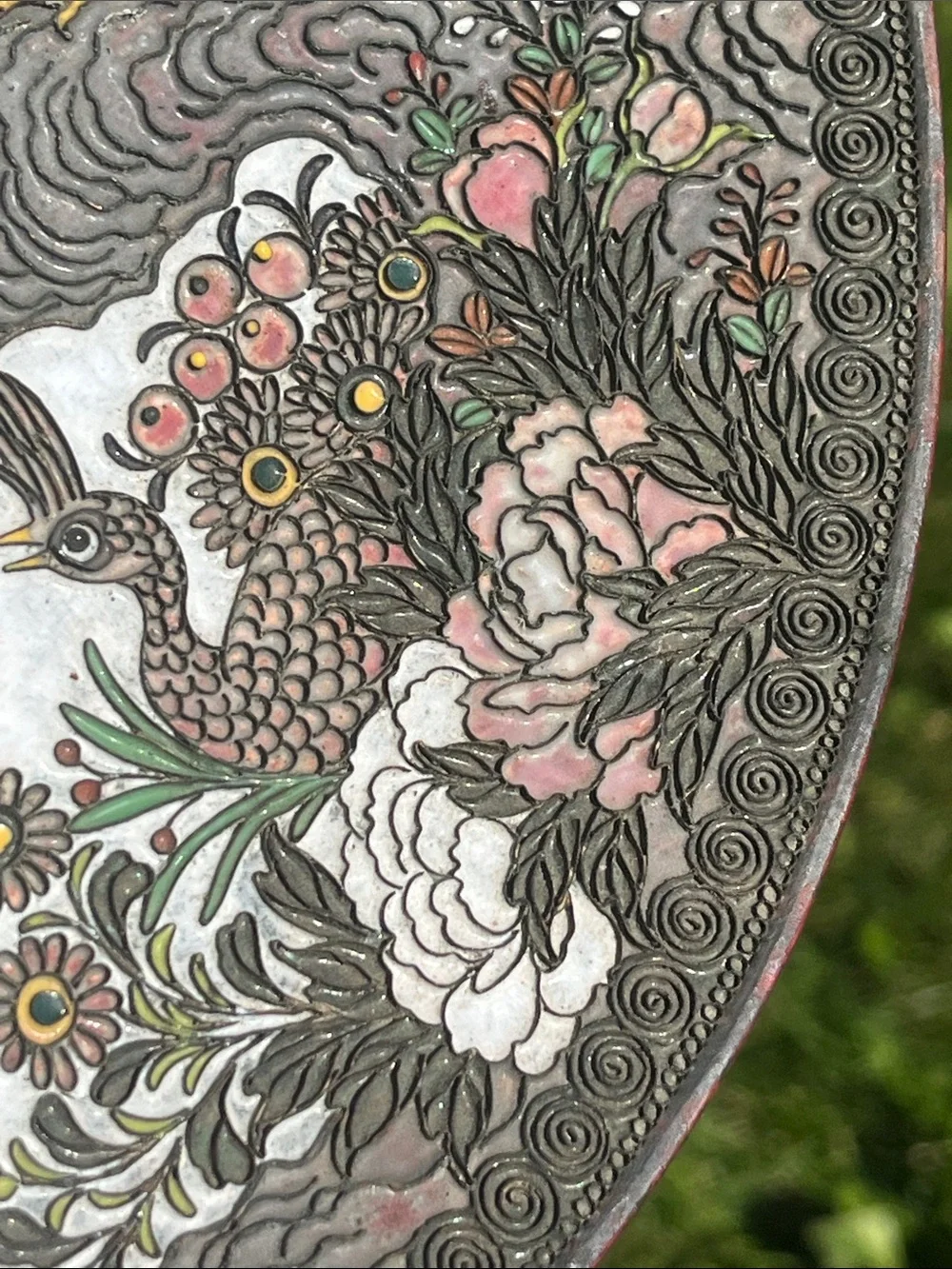 Vintage metal scrolled