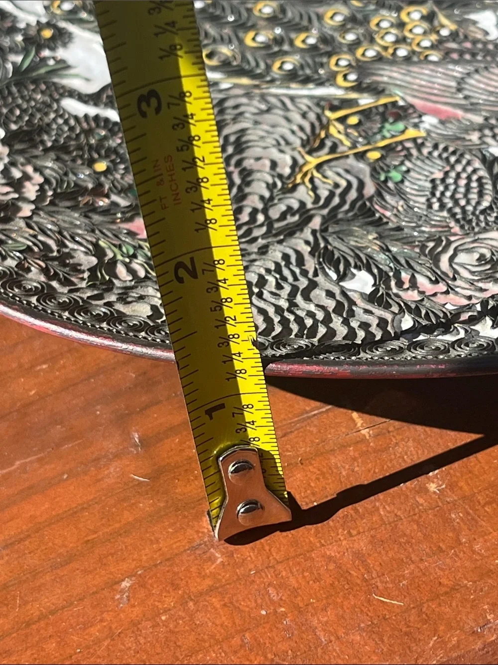 Vintage metal scrolled