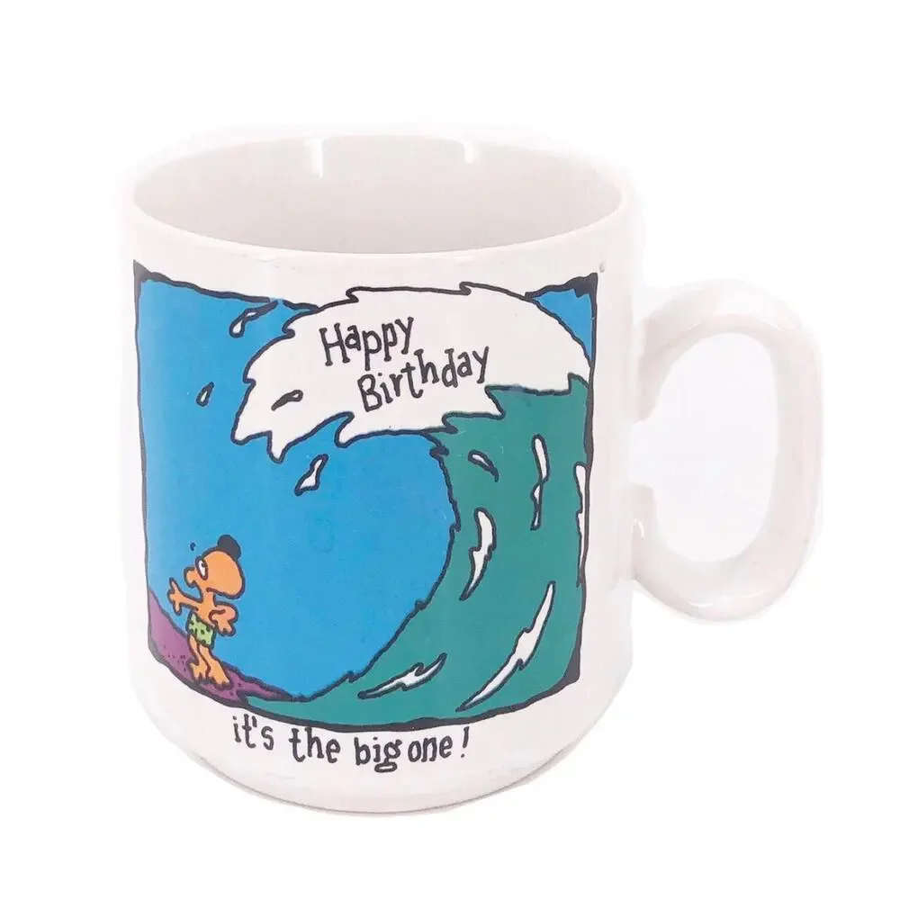 90s Happy Birthday Its the Big One coffee mug 1990s vintage SALE