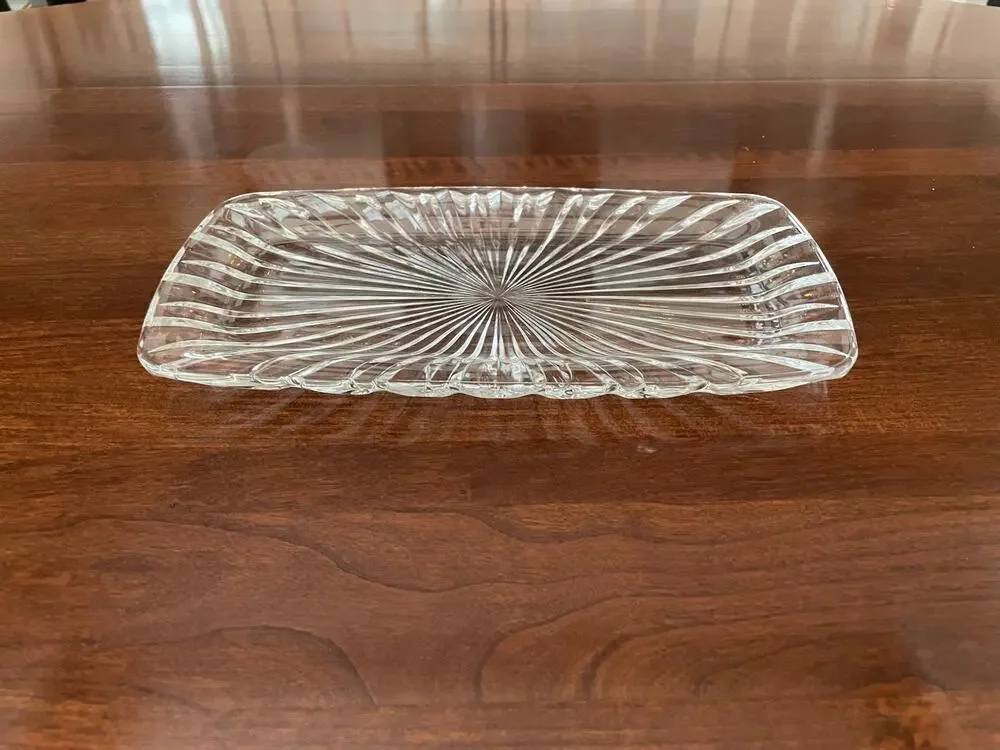 MIKASA Crystal Royal Suite Hostess Tray 5 x 9.75