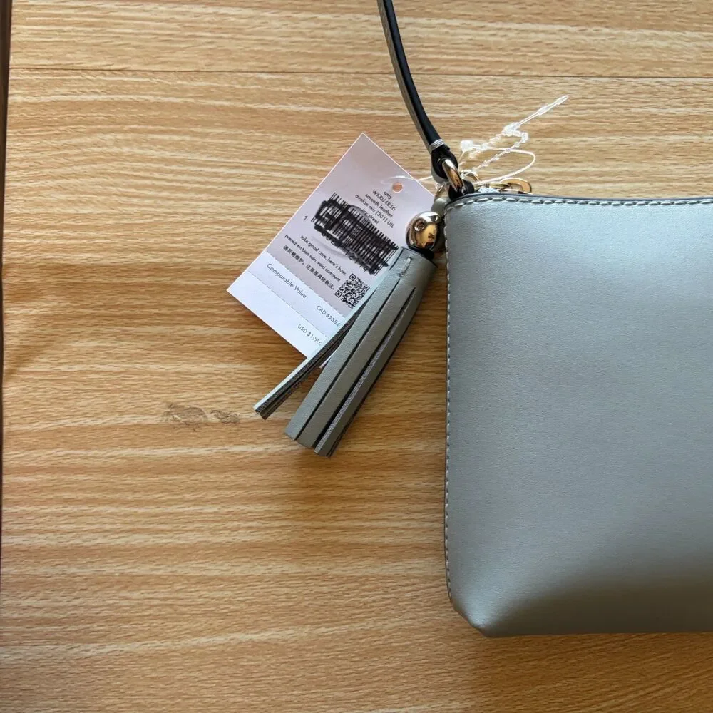 Kate Spade New York Ivy Street Amy Smooth Leather Crossbody In Avalon Mist NWT