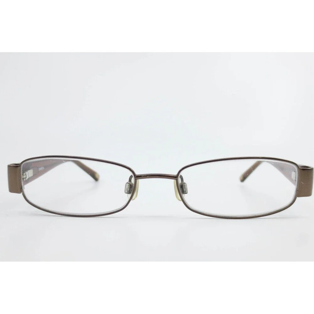 Bebe Eyeglass Frames Brown Bronze Floral Crystal Accents 49-16-135 Wildflower