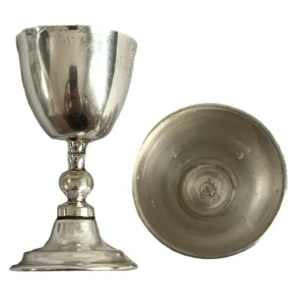 Vintage 6-Piece Silver Plated Small Goblet Set 3.5