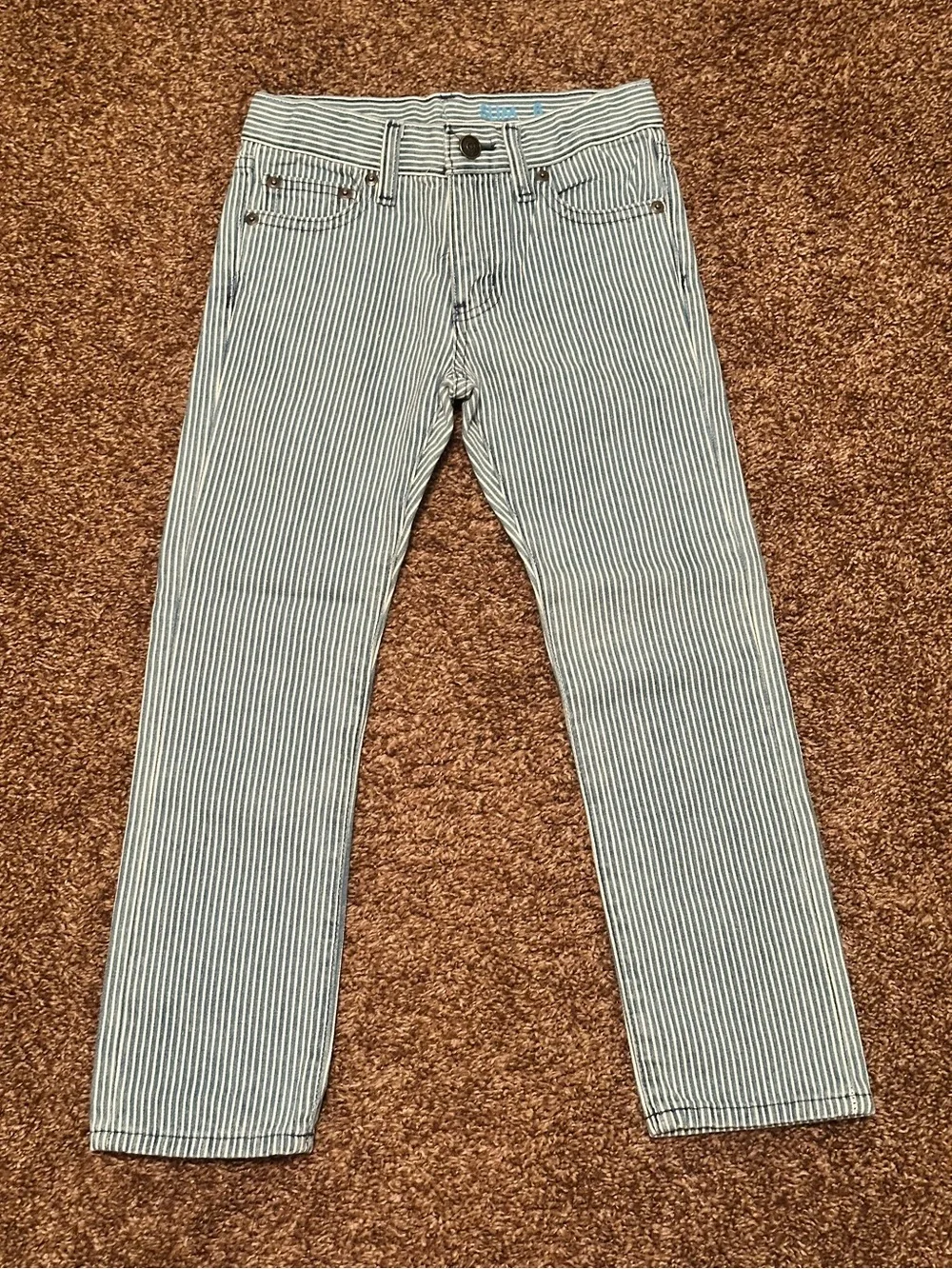 Crewcuts Striped Slim Fit Boys Jeans size 6