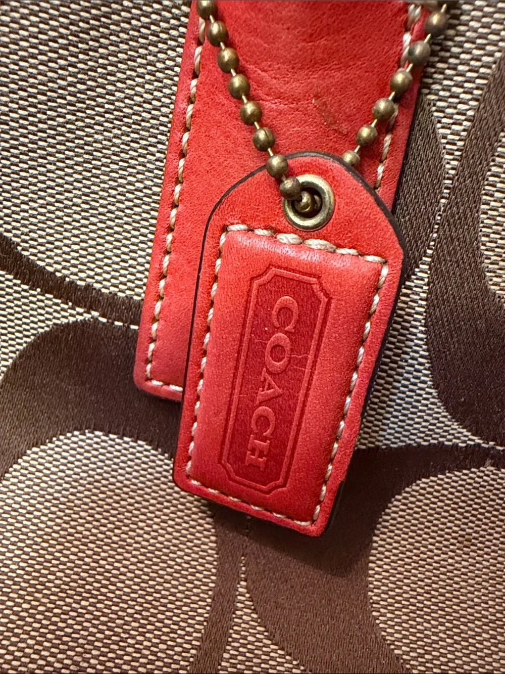 Coach satchel signature
