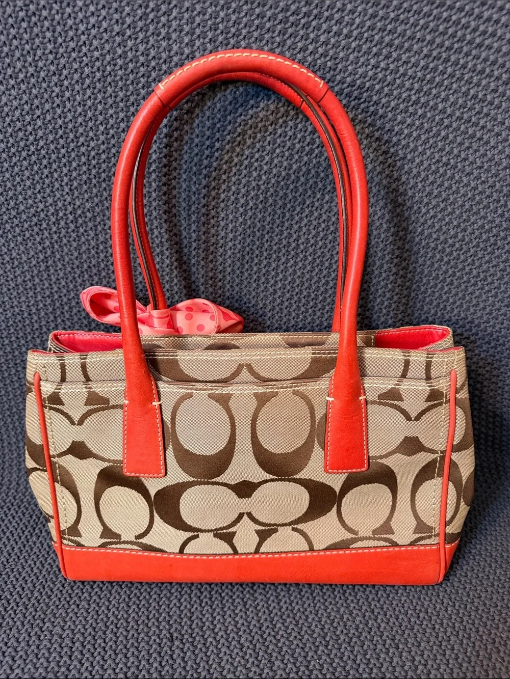 Coach satchel signature