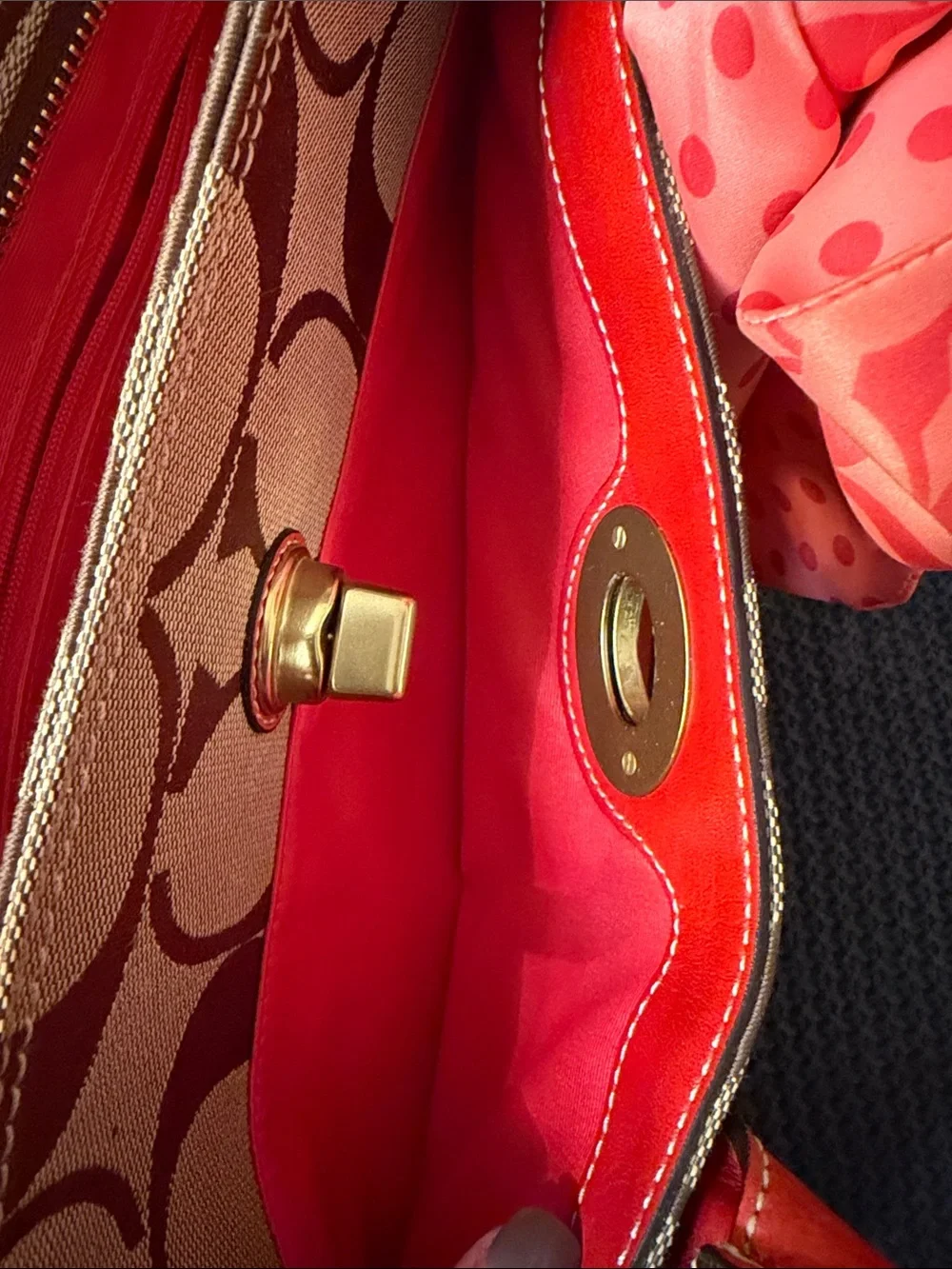 Coach satchel signature