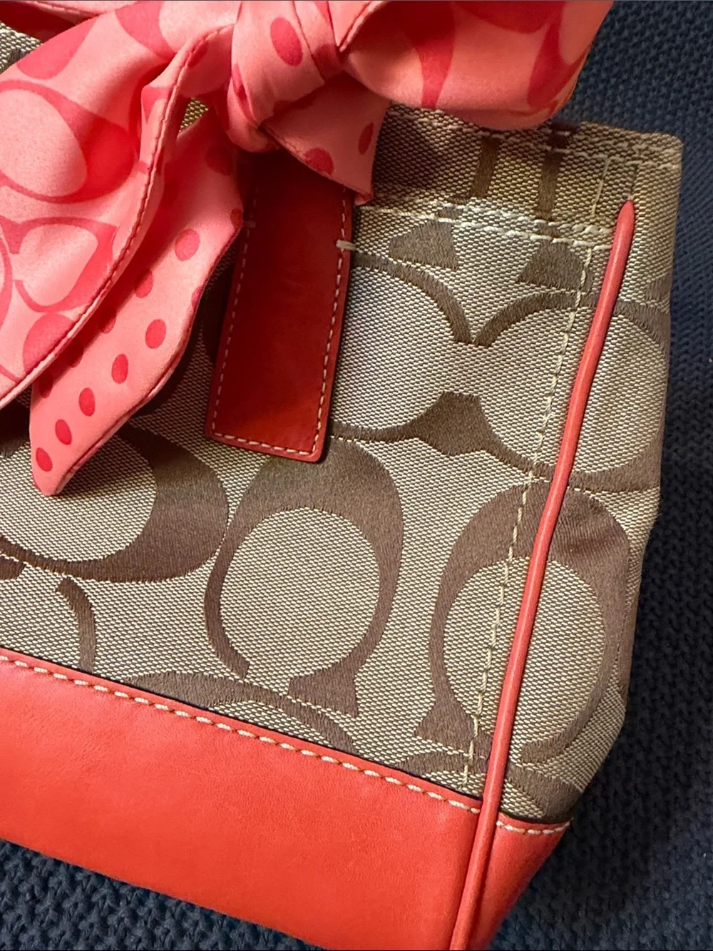 Coach satchel signature