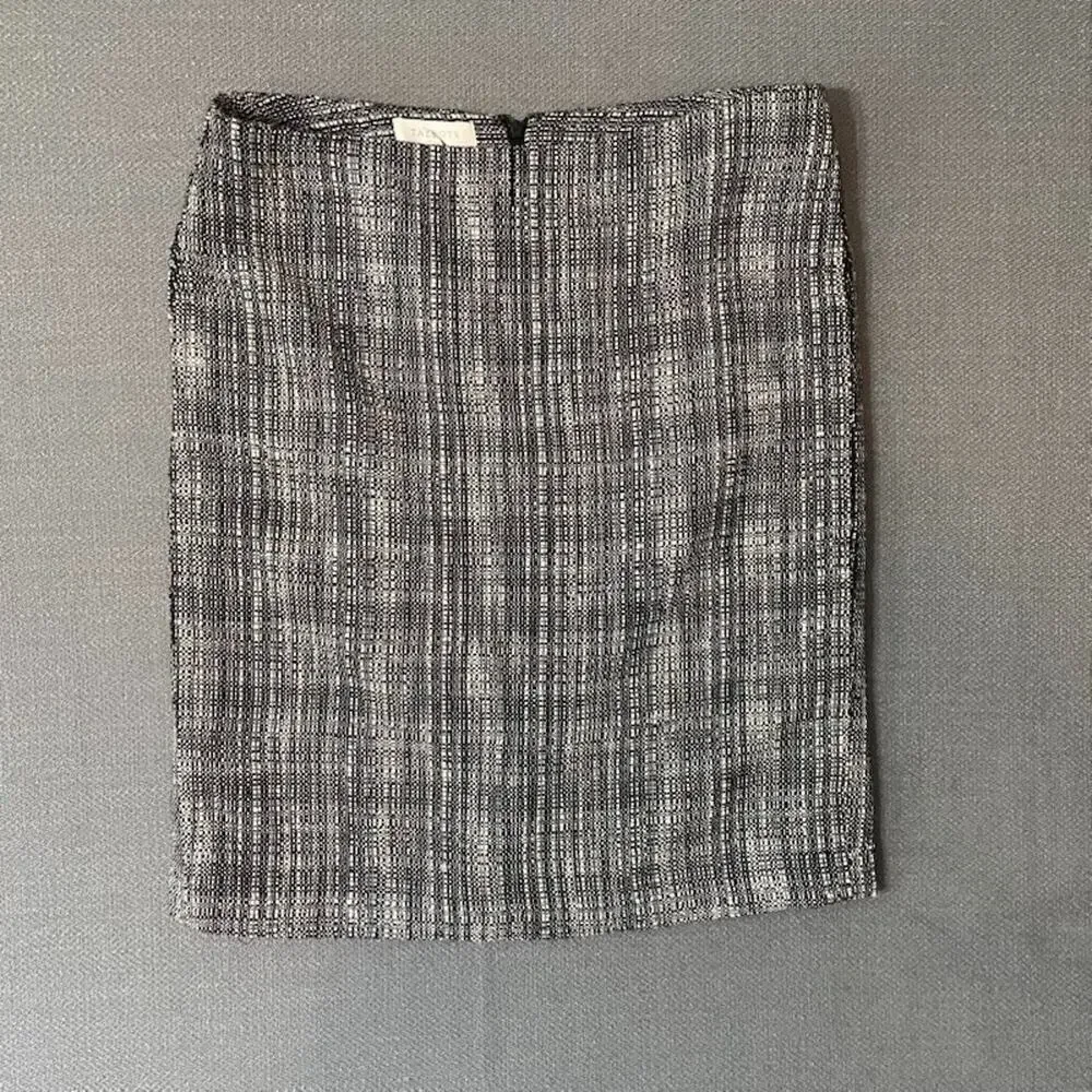 Talbots Skirt Women’s Size 14 Gray Black Tweed Look Lined