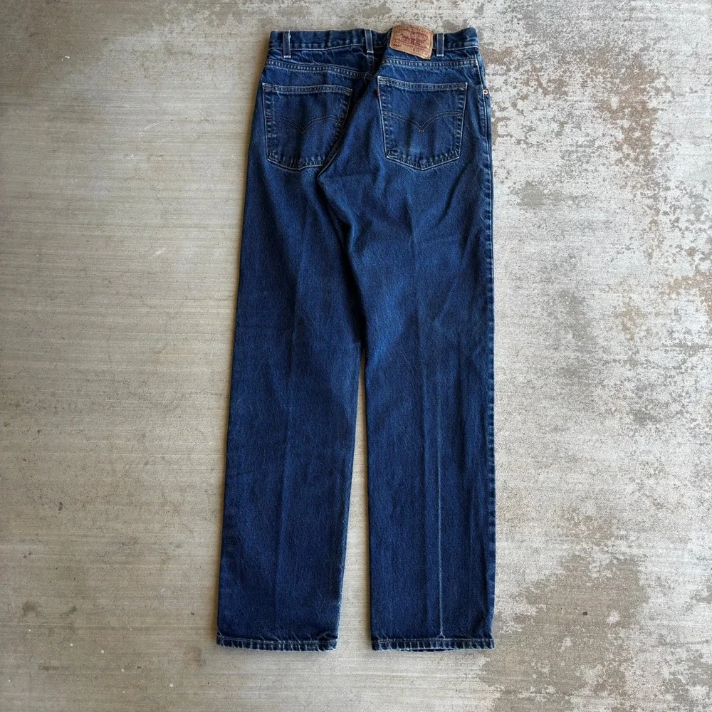 Vintage Levi's 505 Men's Jeans Size 34x34(32x34) Blue Wash USA Made Straight Leg