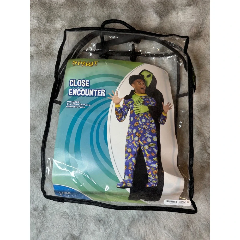 Spirit Halloween Close Encounter Alien Abduction Costume Child One Size- 0631