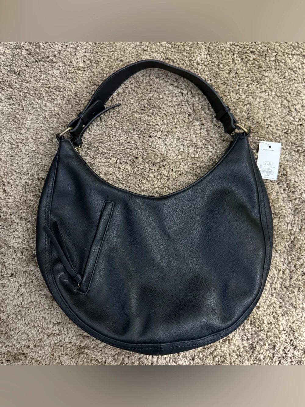 Sonoma Black Crescent Shoulder Bag