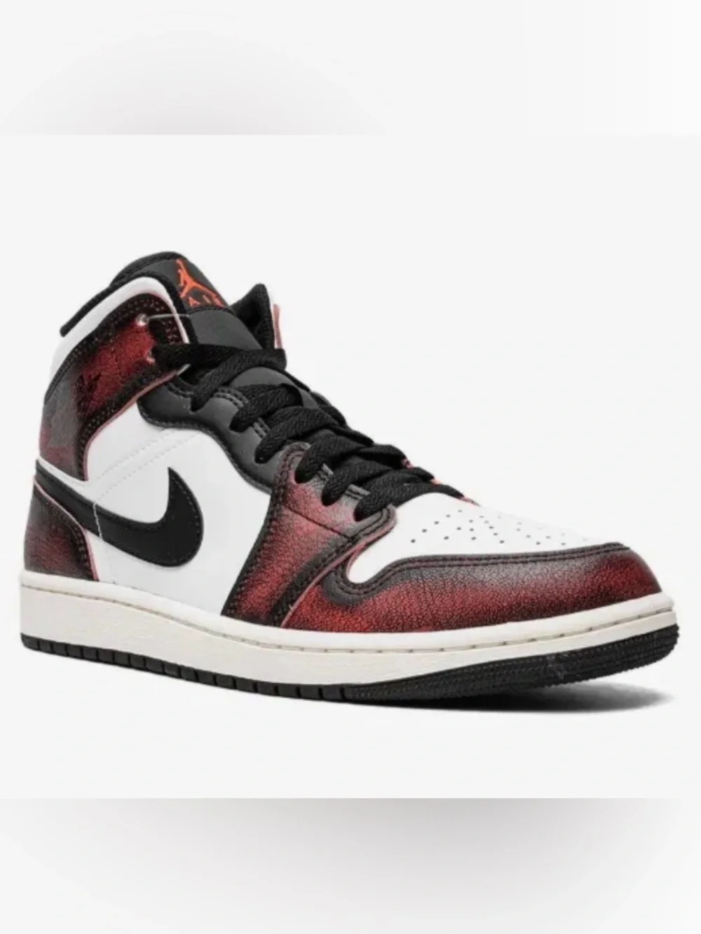 Jordan 1 Mid Wear-Away Infrared Chicago Men’s Size 8.5 - #DV9565-006