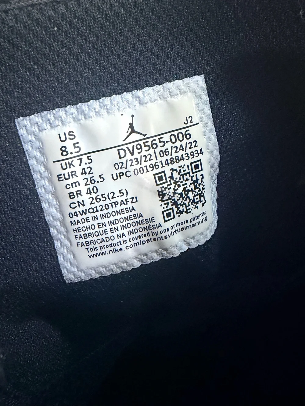 Nike jumpman rests outsole