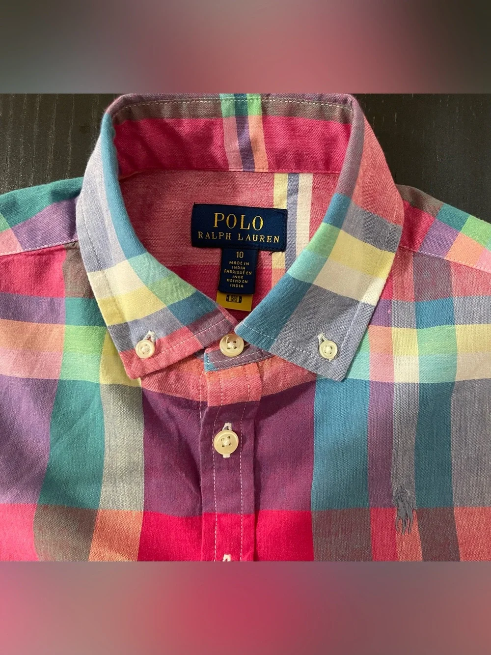 Polo Ralph Lauren bright madras