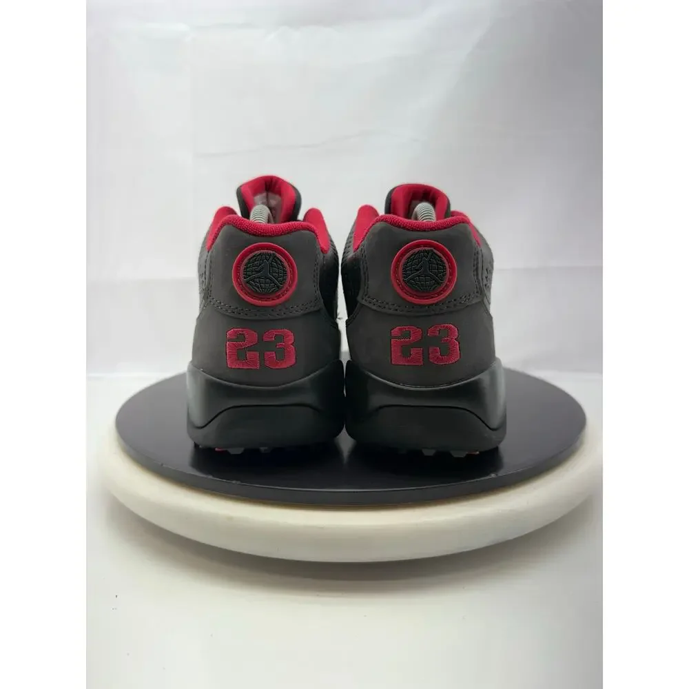 Air Jordan 9 Retro Low Golf Shoes Mens Size 9 Charcoal Black True Red FJ5934-002