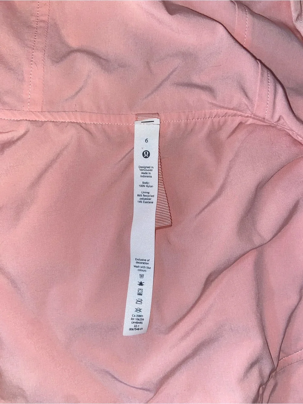 lululemon athletica light pink