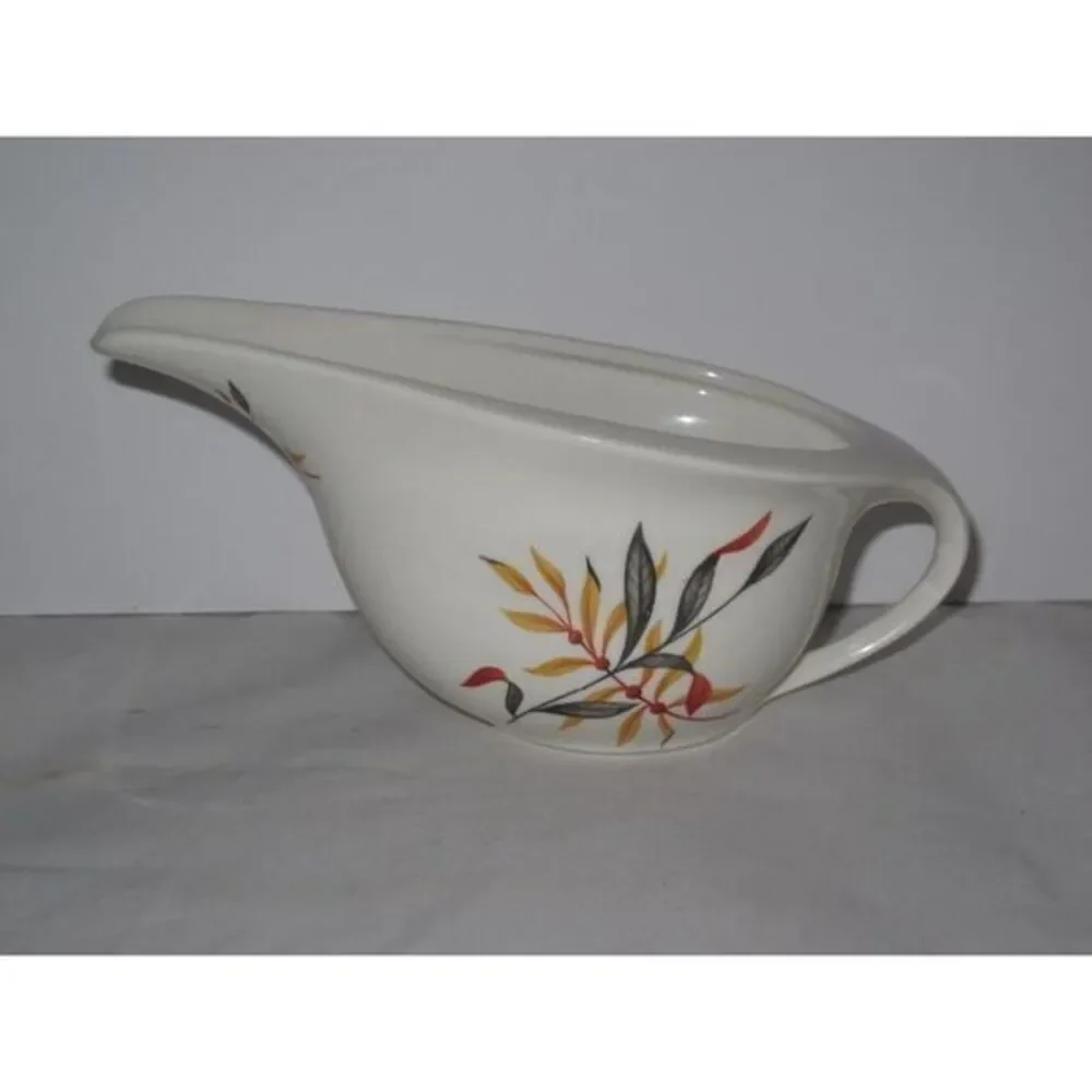 Vintage Iroquois Woodvine Gravy Boat Retro‎