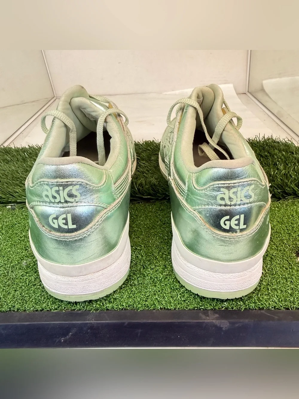 Asics shiny metallic