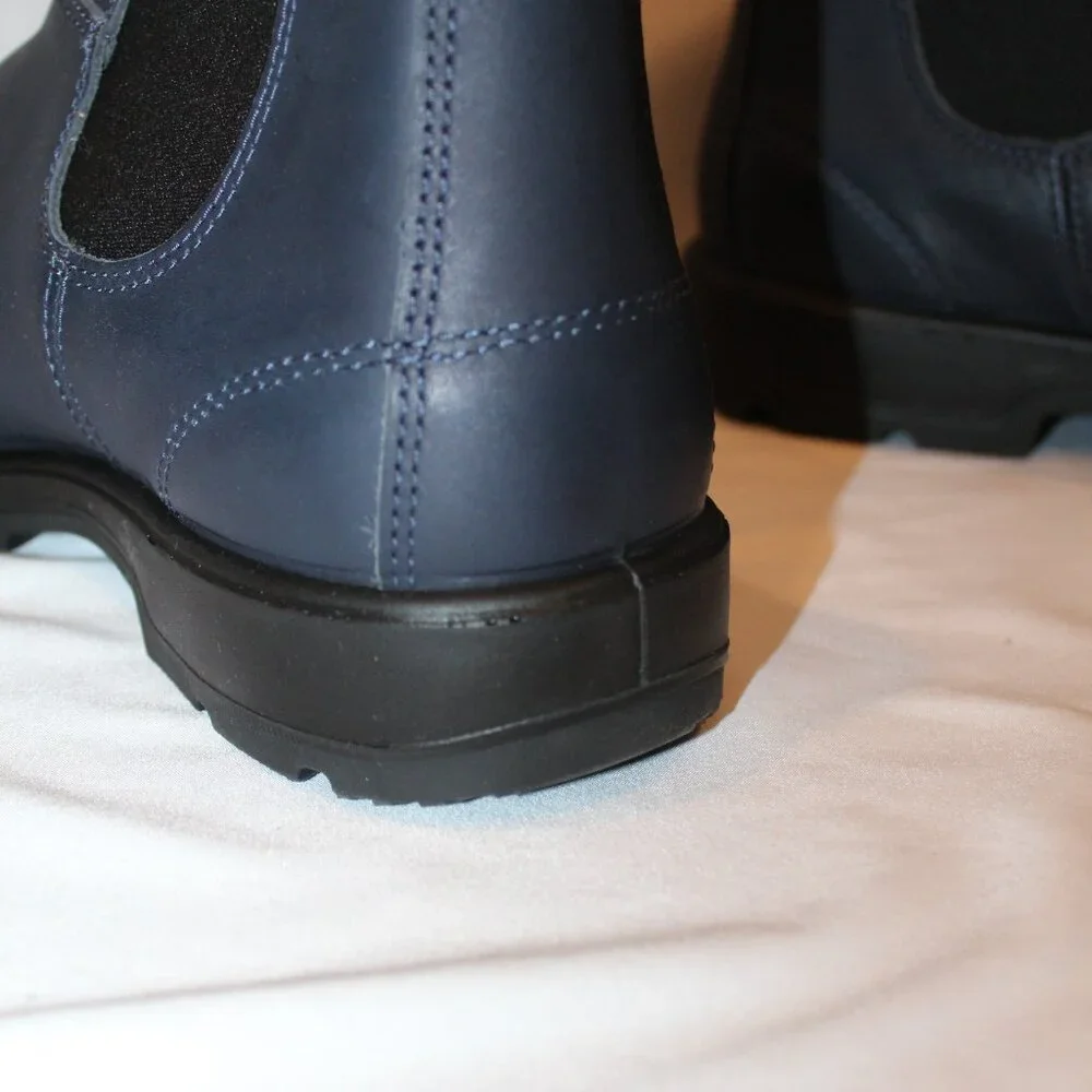 BLUNDSTONE‎ MEN'S 2246 LEATHER CHELSEA BOOTS WATER RESISTANT NAVY BLUE