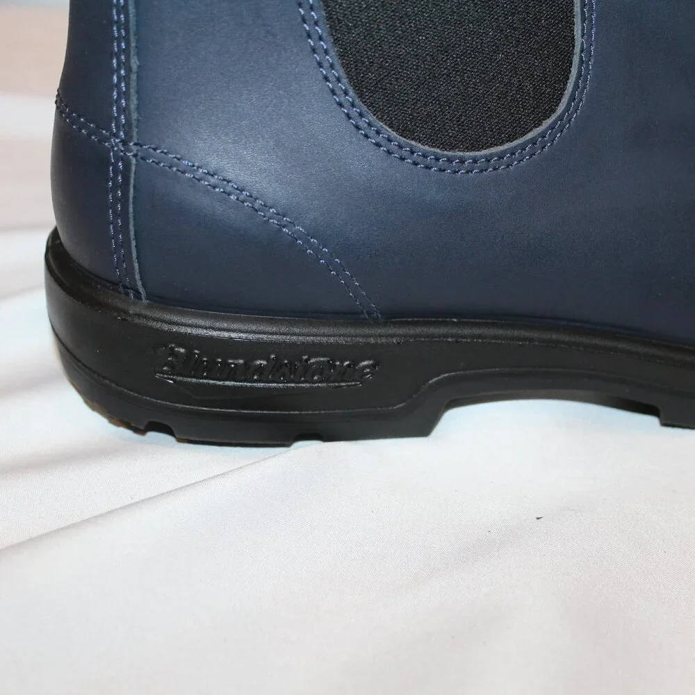 BLUNDSTONE‎ MEN'S 2246 LEATHER CHELSEA BOOTS WATER RESISTANT NAVY BLUE