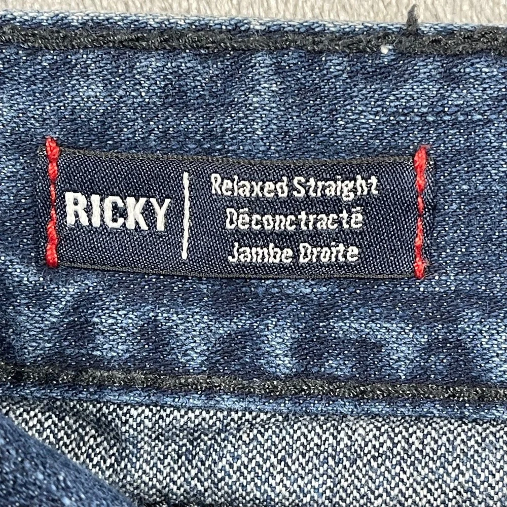 True Religion Ricky Relaxed Straight Jeans‎ Mens Blue Denim Size 32