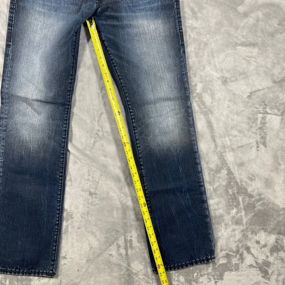 True Religion Ricky Relaxed Straight Jeans‎ Mens Blue Denim Size 32