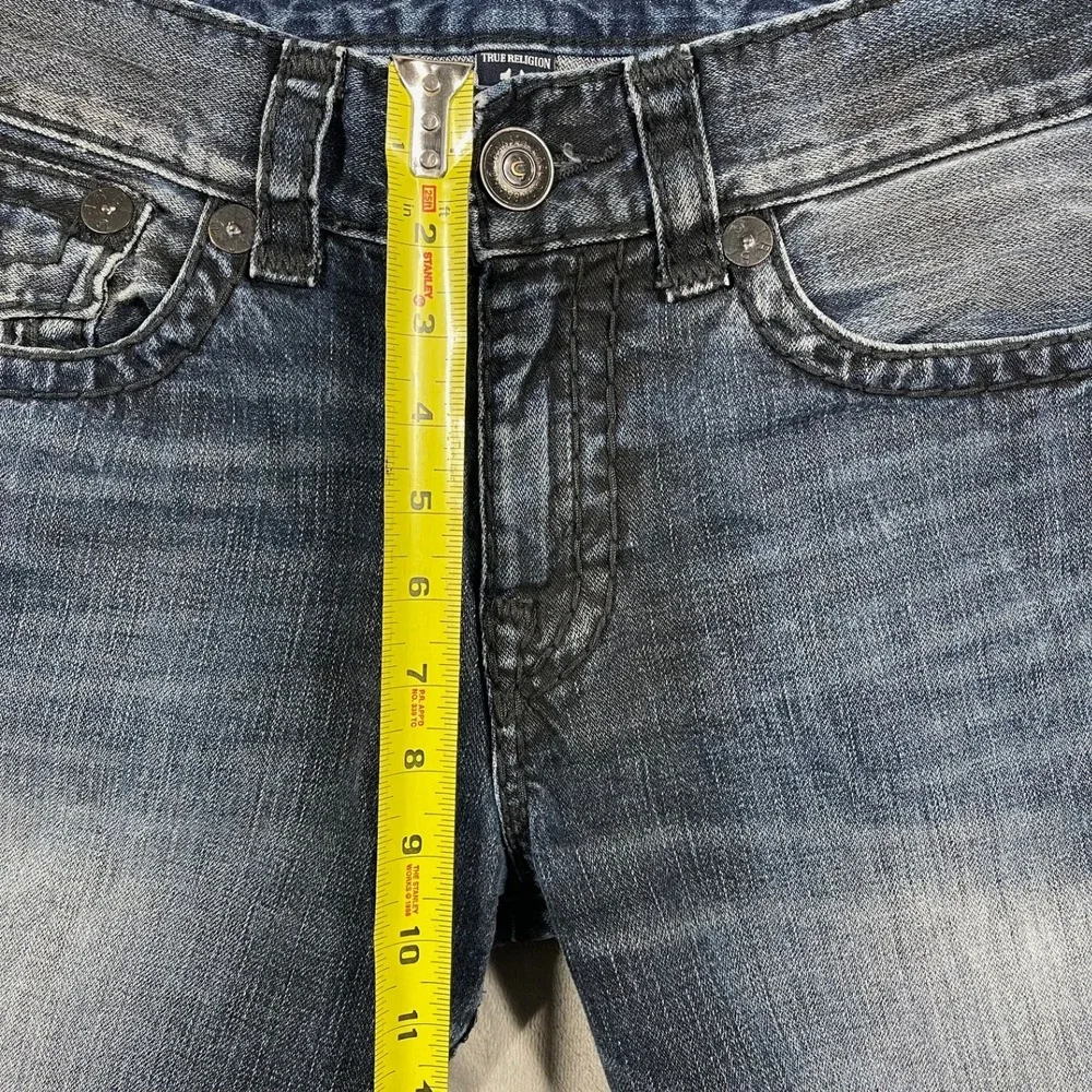 True Religion Ricky Relaxed Straight Jeans‎ Mens Blue Denim Size 32