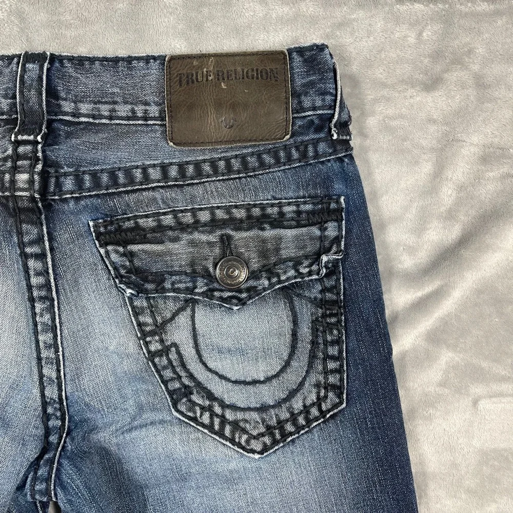 True Religion Ricky Relaxed Straight Jeans‎ Mens Blue Denim Size 32