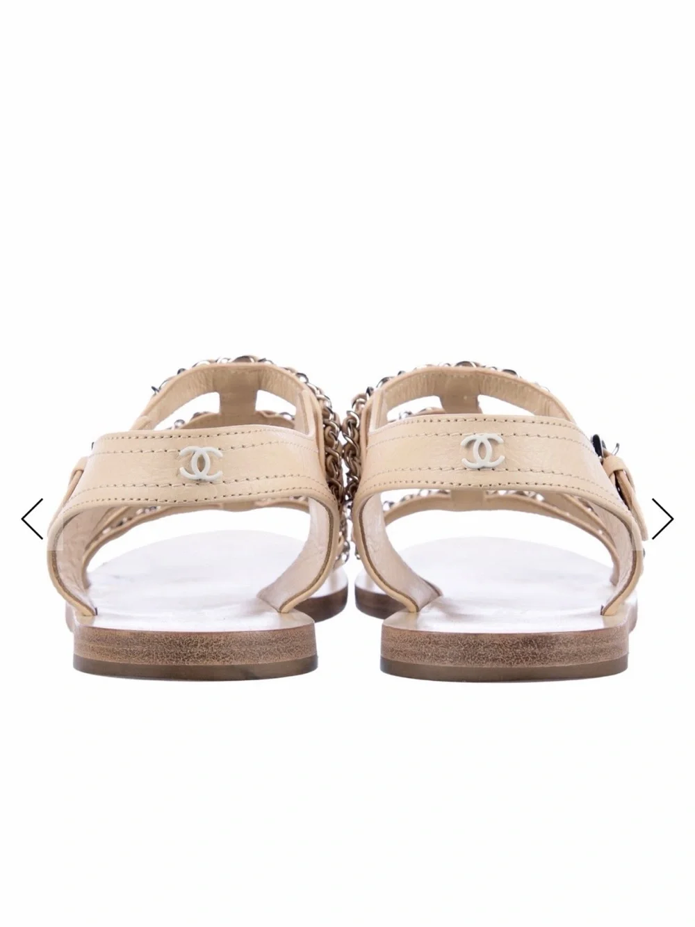 CHANEL nude leather