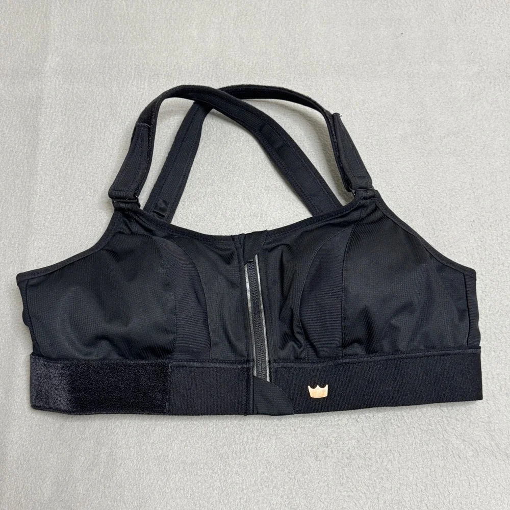 Shefit Ultimate Sports Bra Womens 1 Luxe Black High Impact‎ Front Zip Adjustable