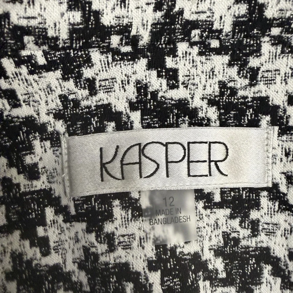 Kasper houndstooth blazer