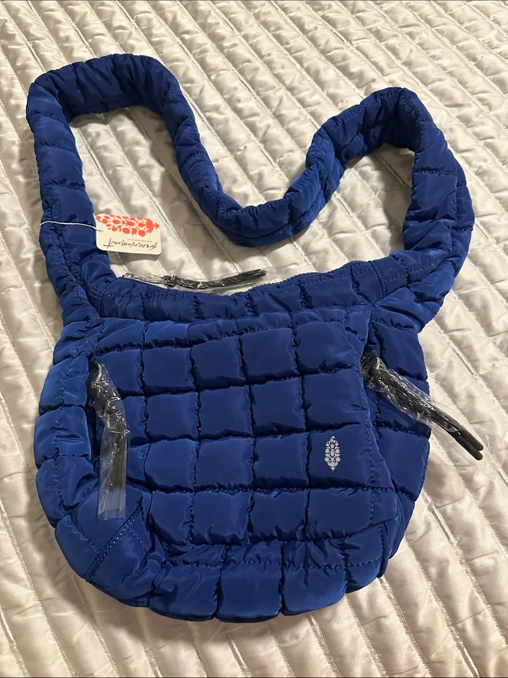 FP Movement by Free People Quilted Crossbody Bag in Royal Blue