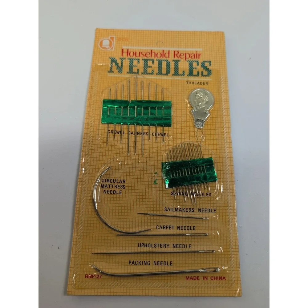 1 Package Household Repair Needles Each‎ Pack 27 pcs 26 needles & 1 threader