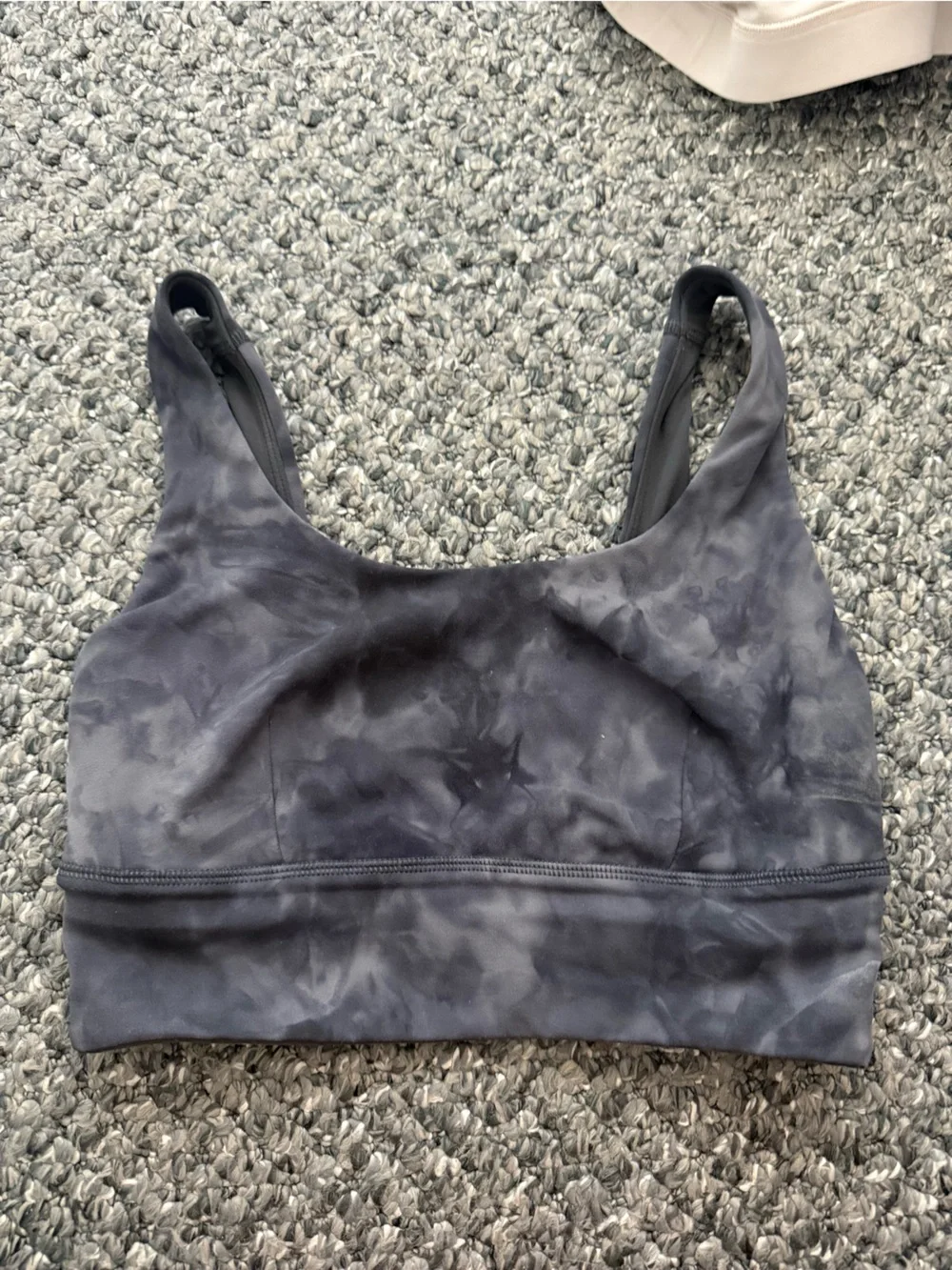 lululemon athletica Gray Tie-Dye Light Support Sports Bra