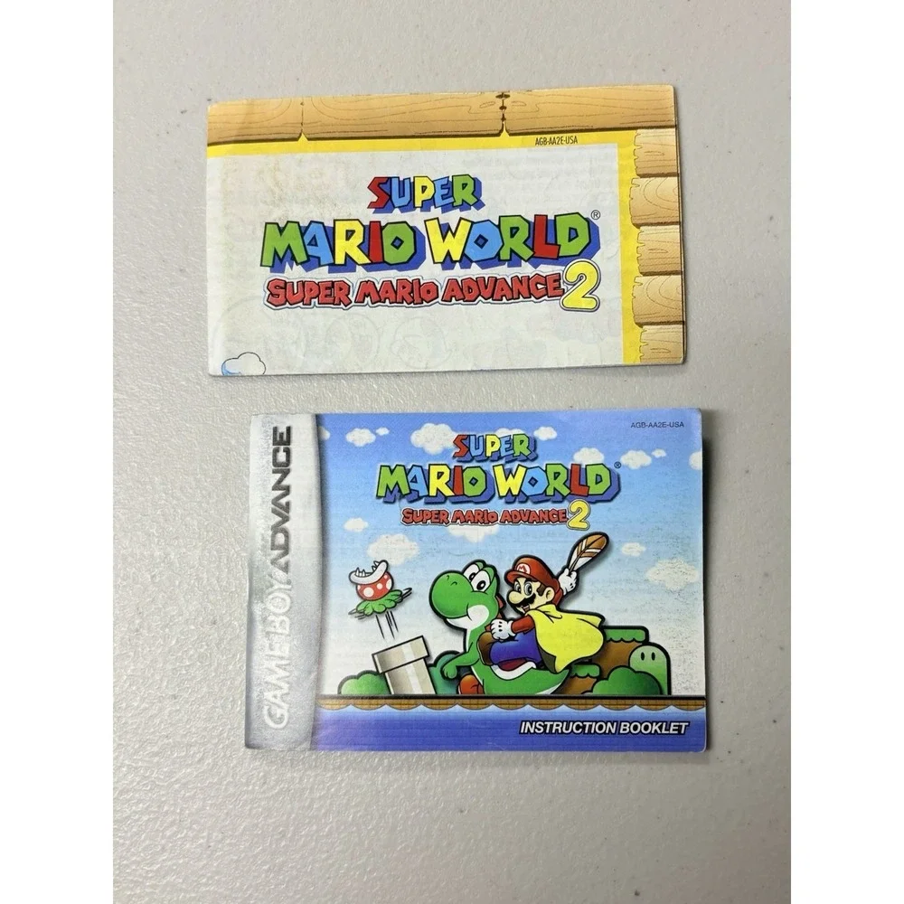Super Mario World: Super Mario Advance Video game Instruction Booklet and insert