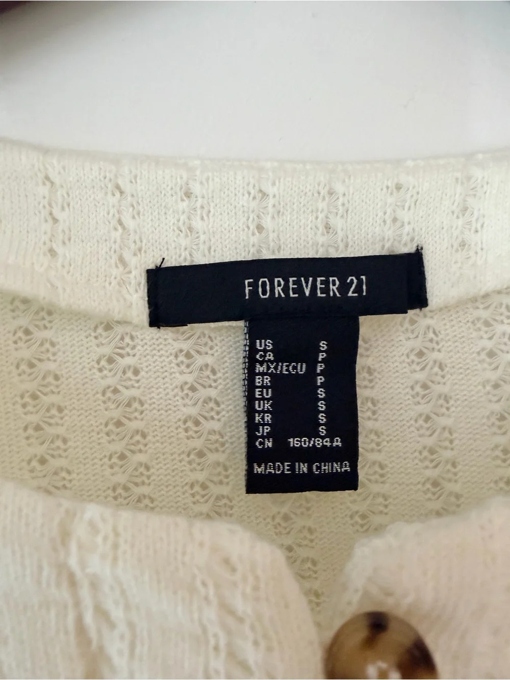 Zara cropped cable