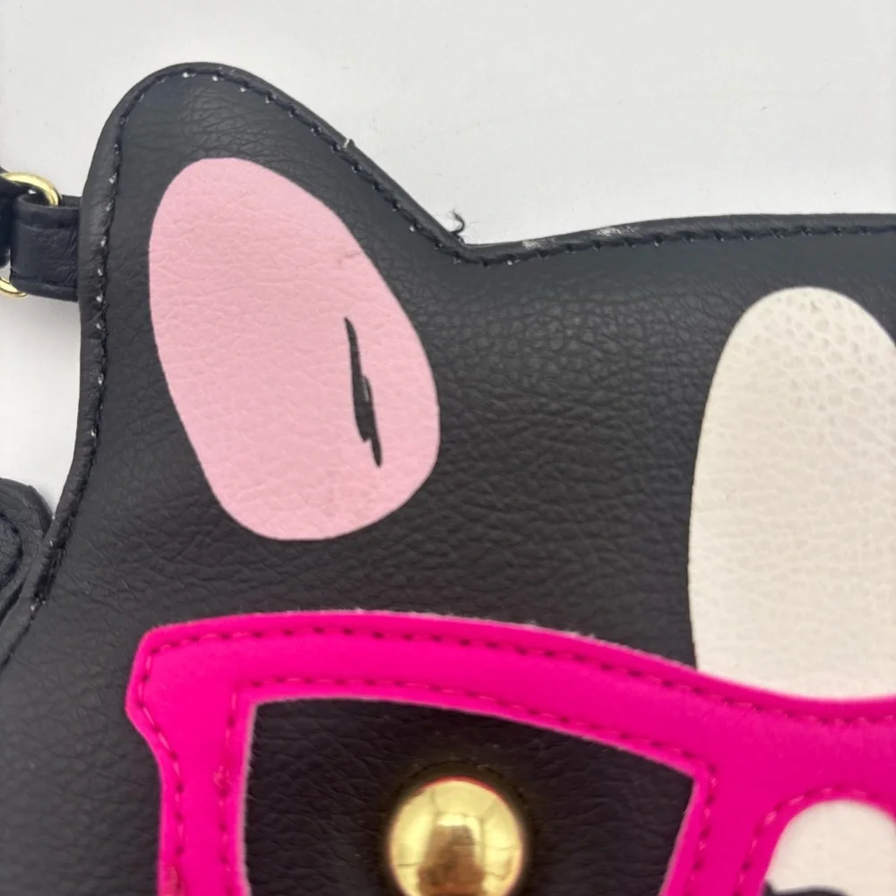 Betsey Johnson‎ Black and Pink Dog Baby Bag