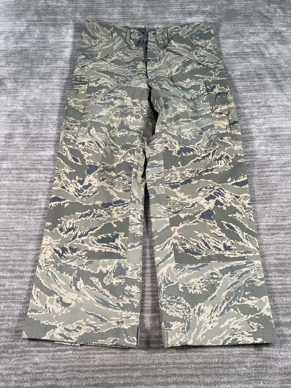 Propper APECS Pants Mens 34x30 Green ABU Camo Cargo Ankle Zip Nylon Military