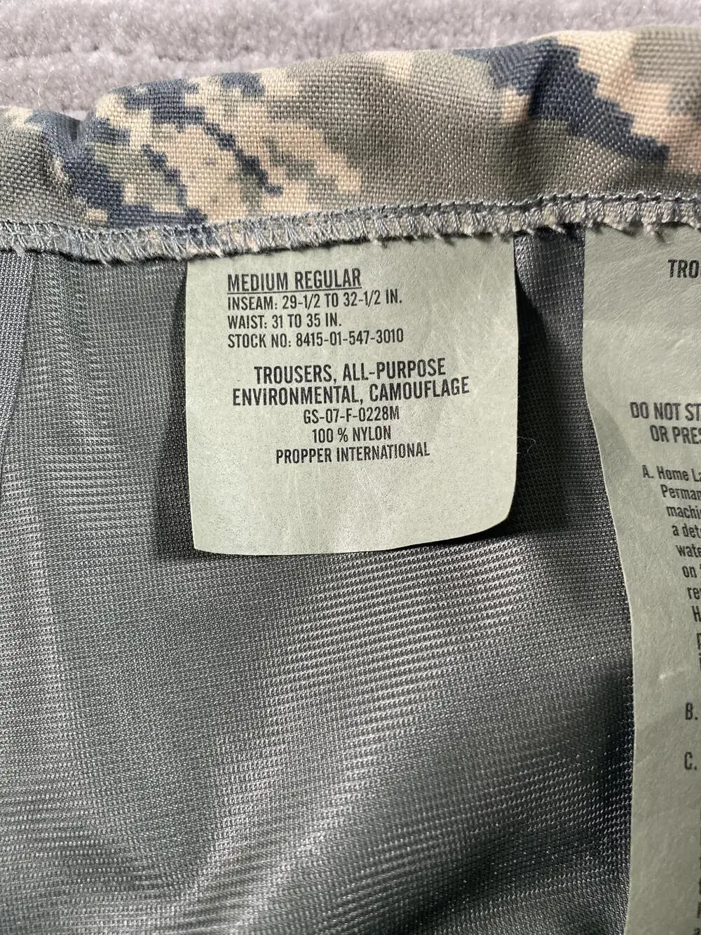 Propper apecs trousers