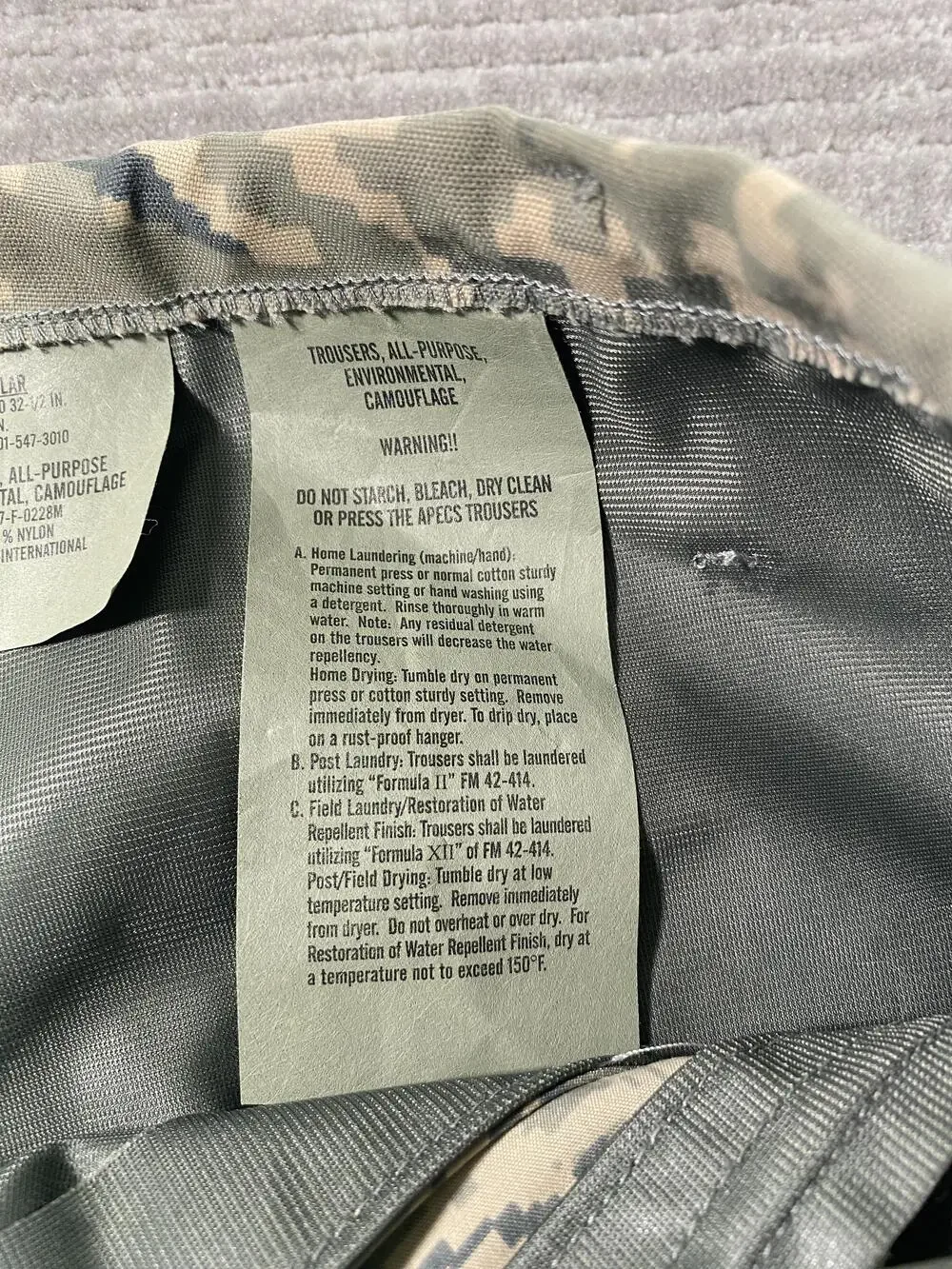 Propper apecs trousers
