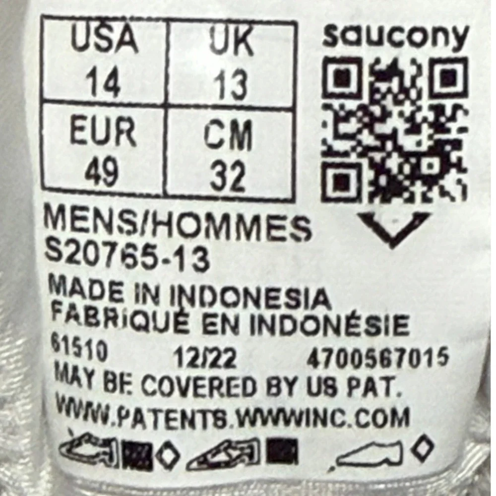 Saucony worn once